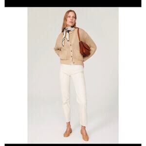 POLO RALPH LAUREN Tan Beige Linen Knit Button Front Cardigan Sweater Size XXL